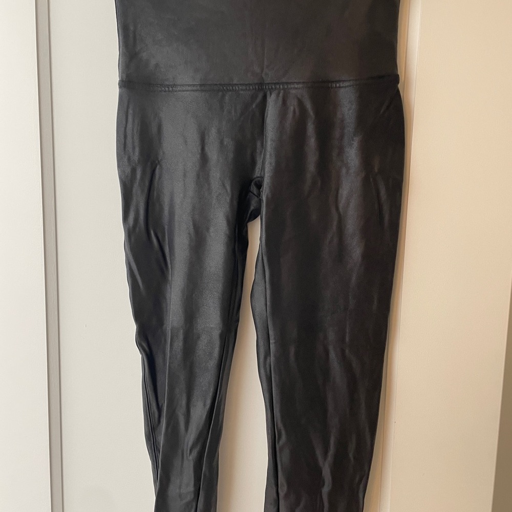 Spank faux leather leggings - black XL.  Very good condition.